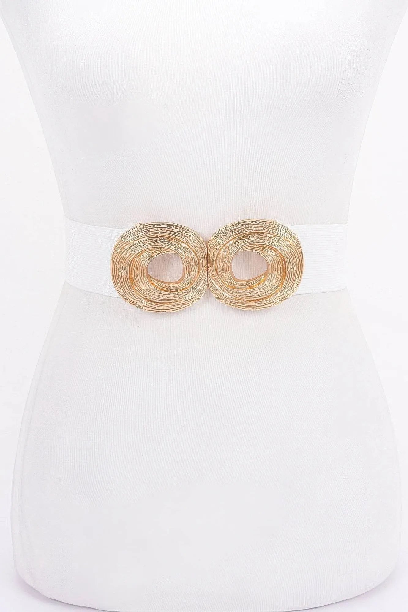 Metal Buckle Elastic Belt - Bona Fide Fashion