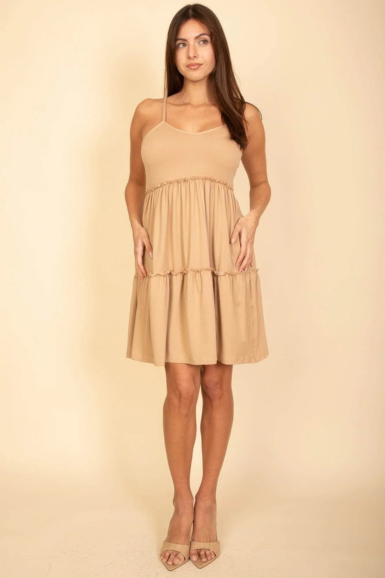 Tiered Cami Swing Dress - Bona Fide Fashion
