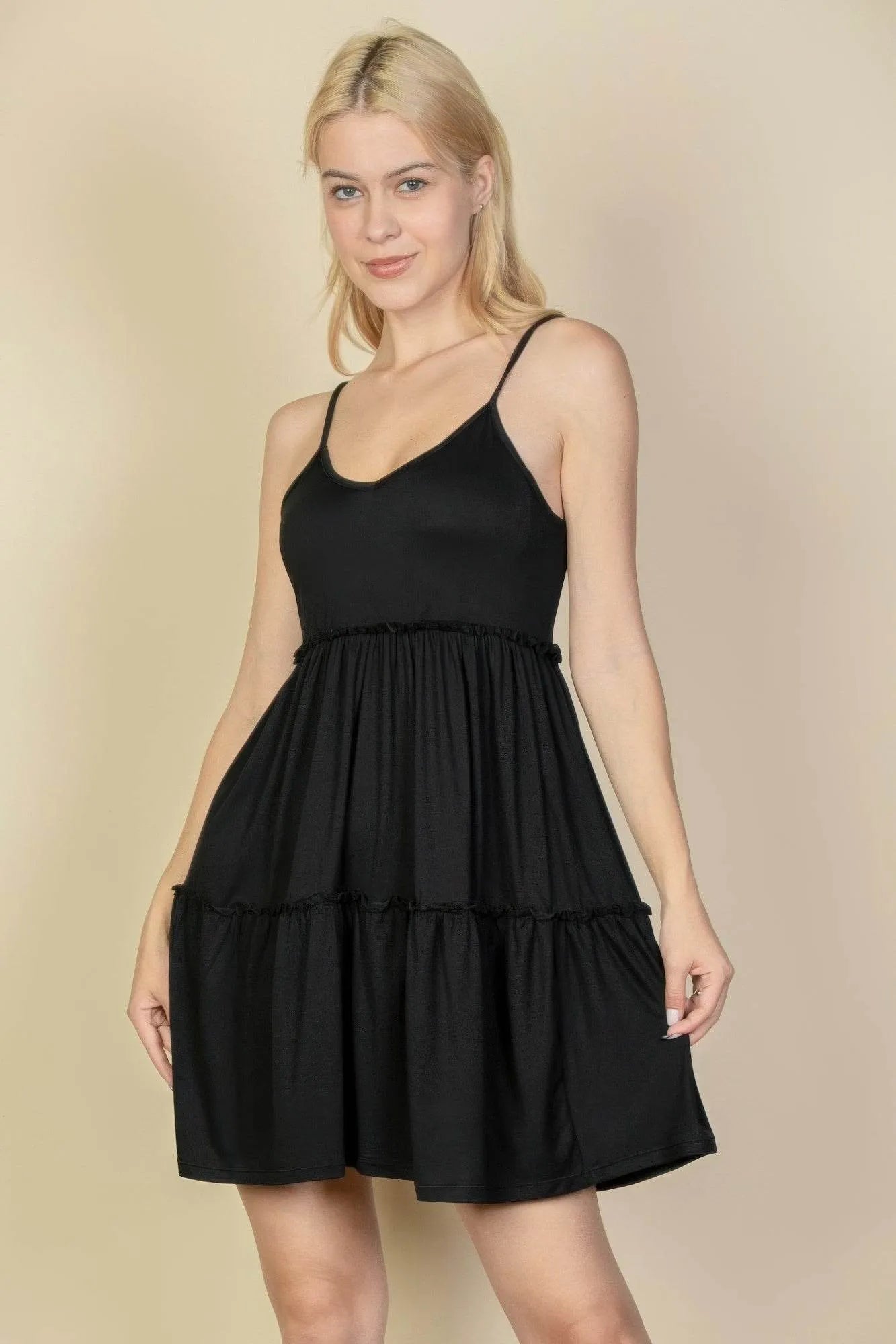 Tiered Cami Swing Dress - Bona Fide Fashion
