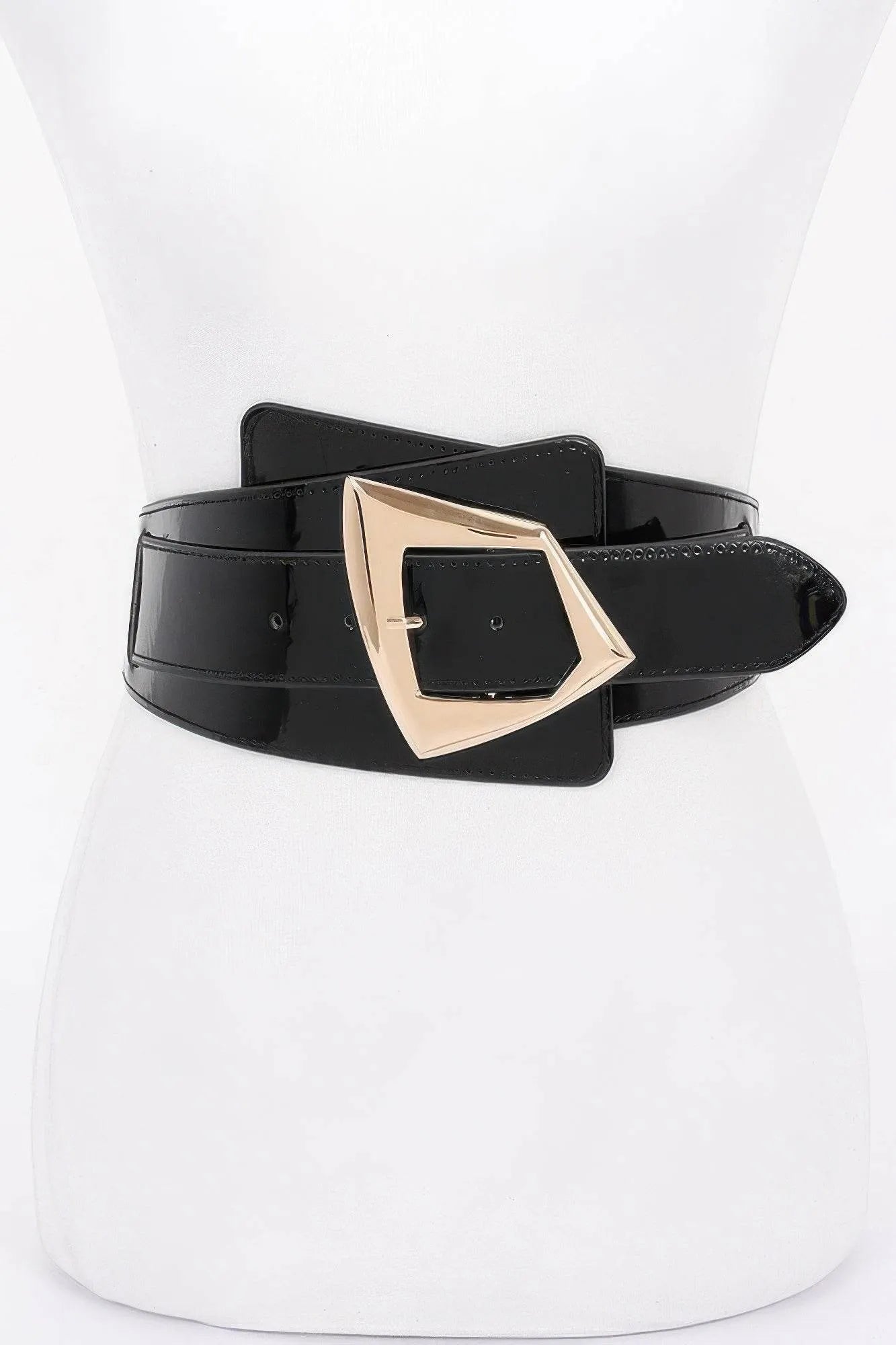 Metal Buckle Elastic Belt - Bona Fide Fashion