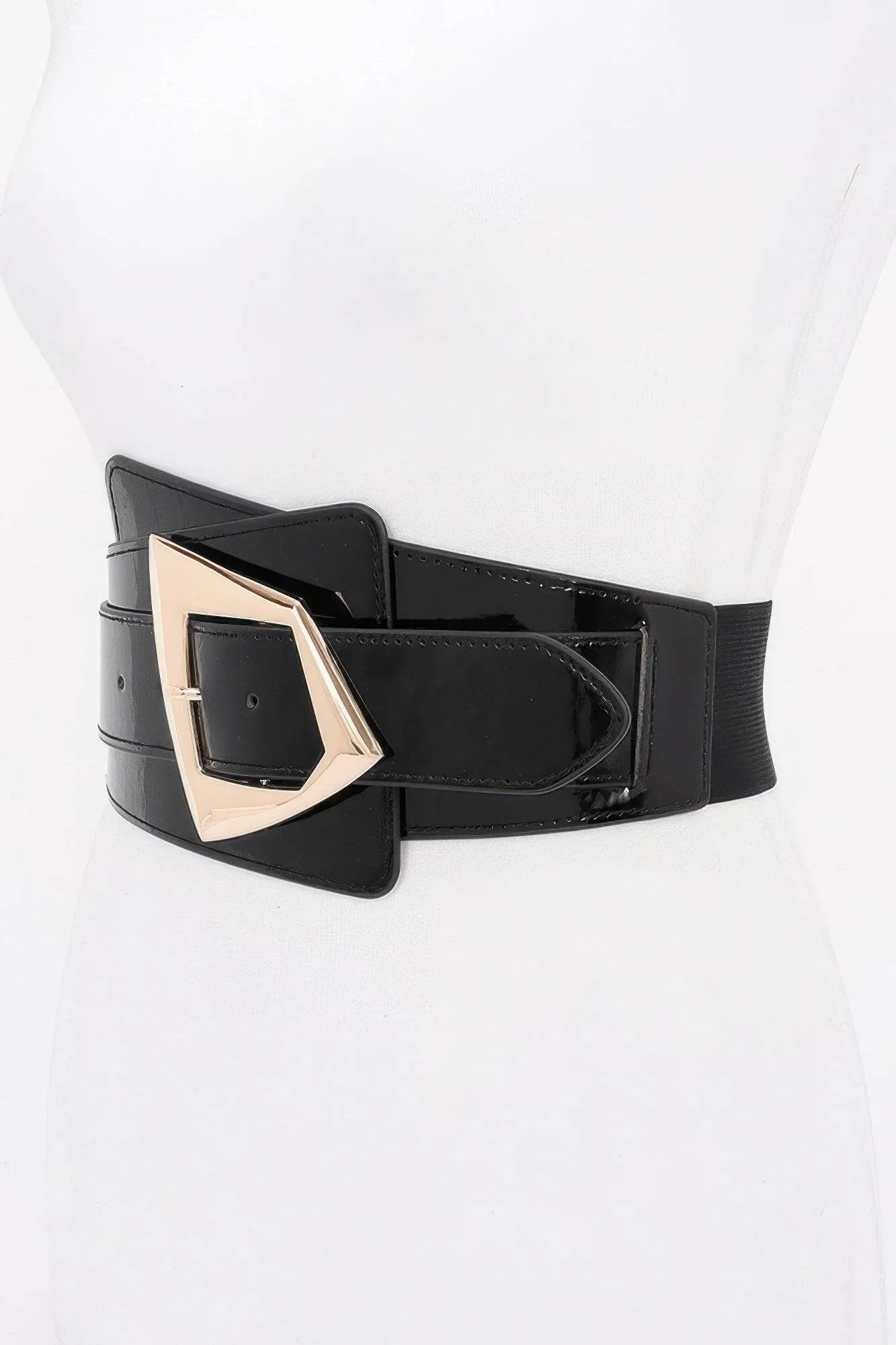 Metal Buckle Elastic Belt - Bona Fide Fashion