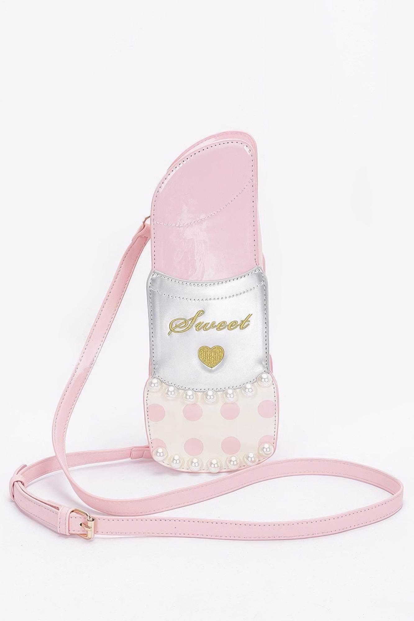 Faux Leather Lipstick Novelty Bag - Bona Fide Fashion