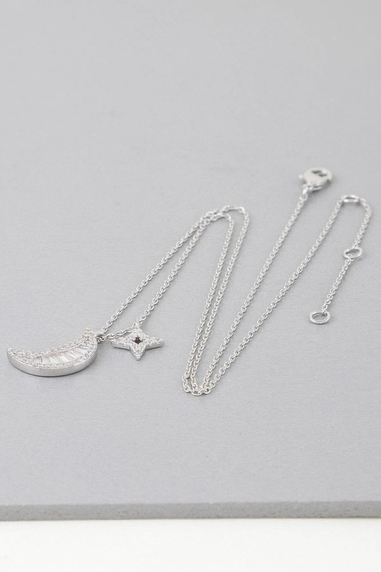 Jeweled Sun N Moon Necklace - Bona Fide Fashion