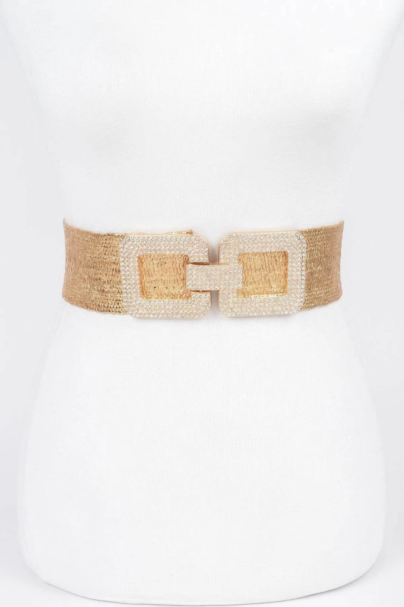 Rhinestone Elastic Belt - Bona Fide Fashion