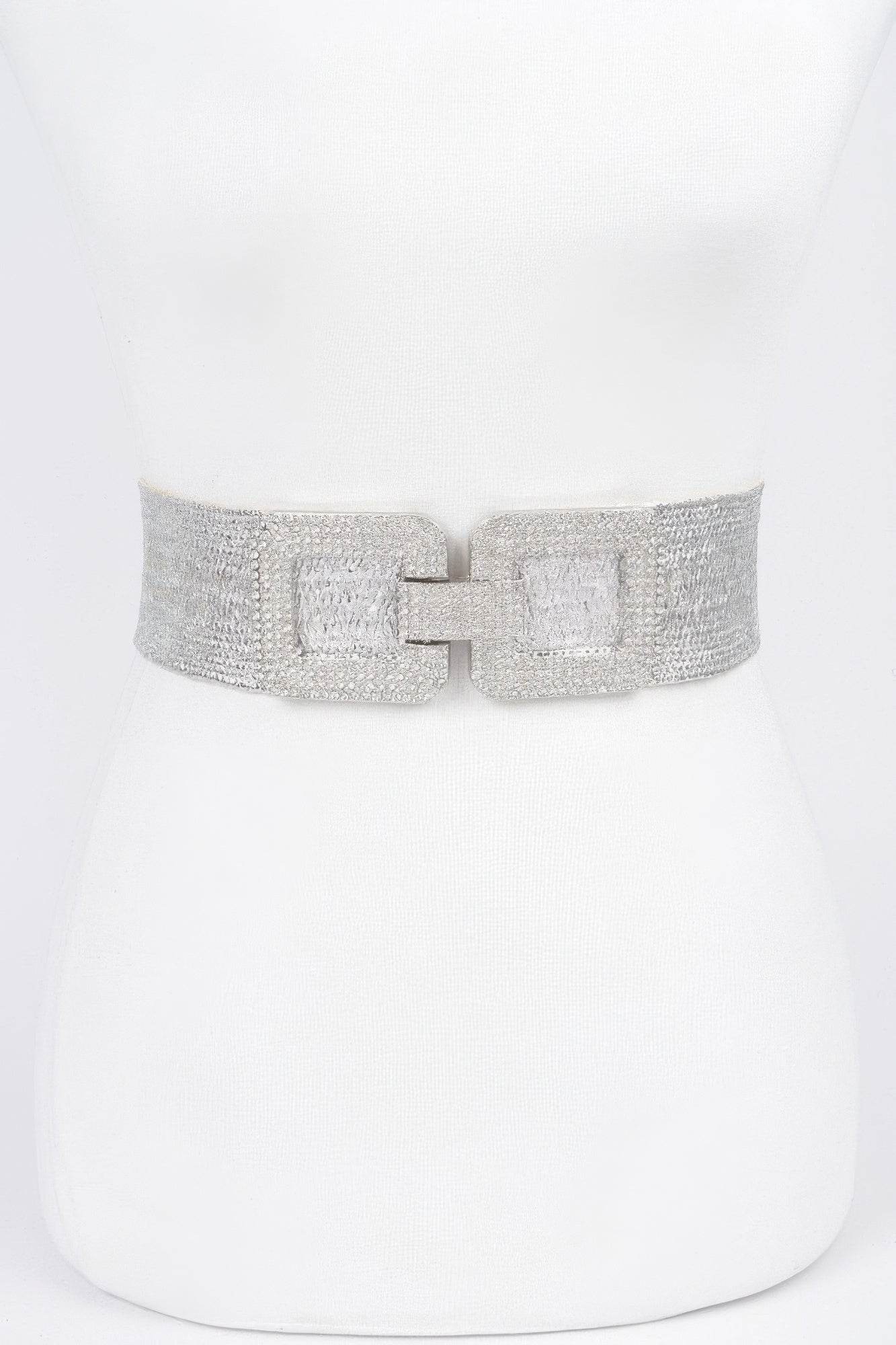 Rhinestone Elastic Belt - Bona Fide Fashion