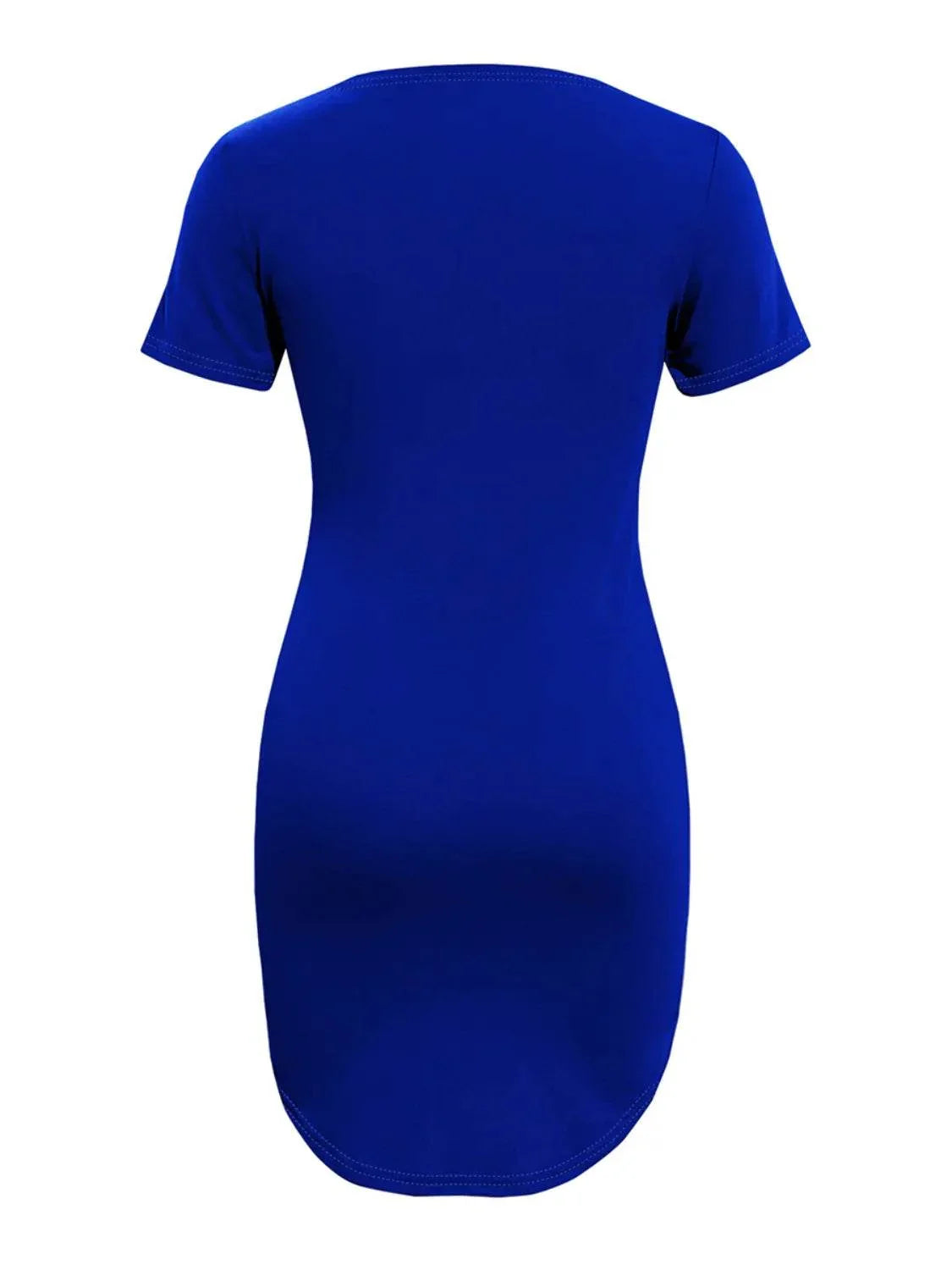 Round Neck Short Sleeve Mini Tee Dress – Casual, Cute & Comfy | Bona Fide Fashion - Bona Fide Fashion