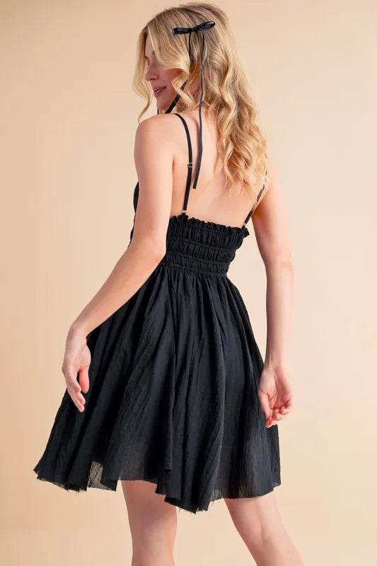 Aemi+Co Lace Detail Mini Cami Dress - Bona Fide Fashion