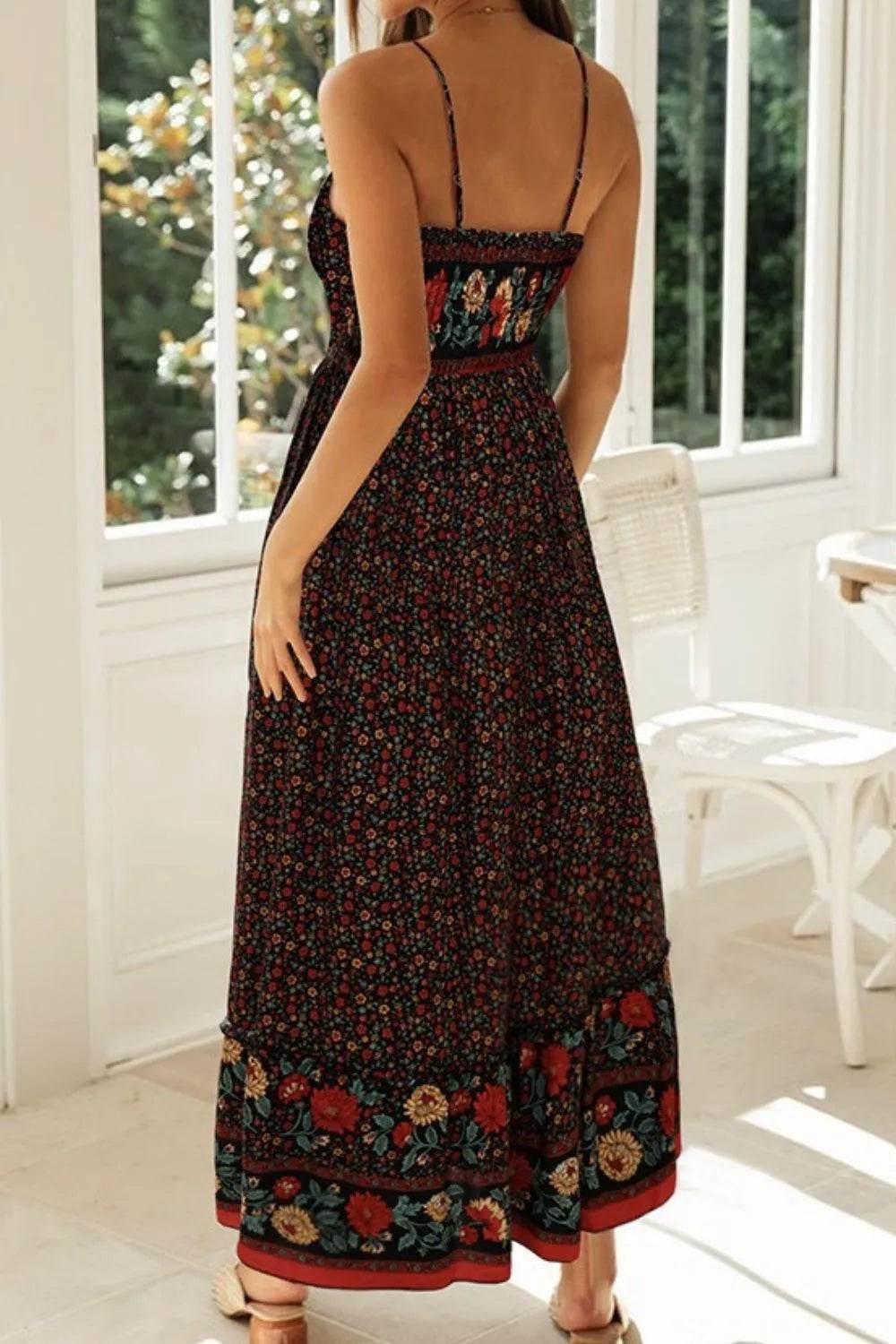 Printed Maxi Cami Dress - Bona Fide Fashion
