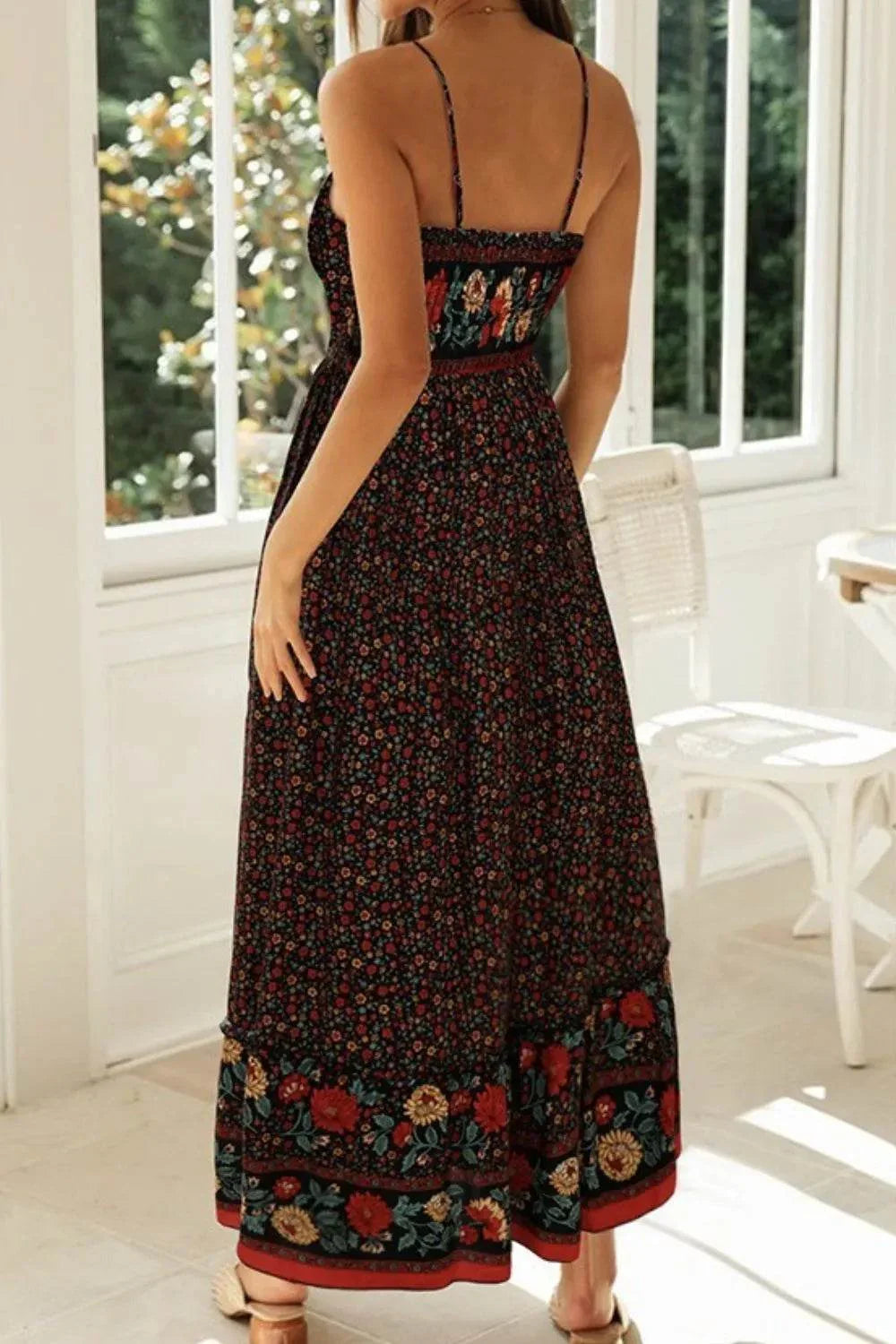 Printed Maxi Cami Dress - Bona Fide Fashion