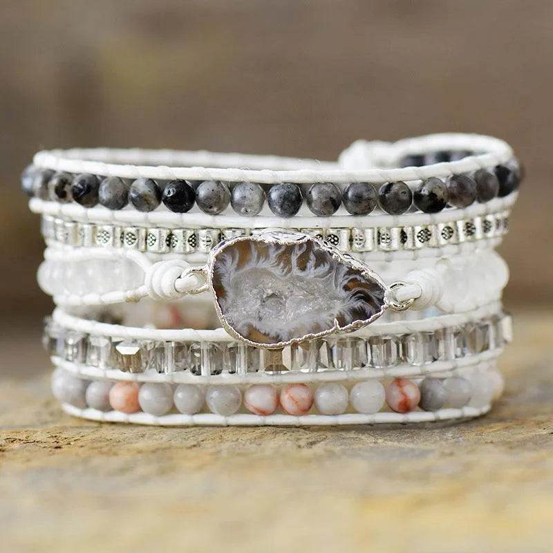 Natural Stone Layered Bracelet - Bona Fide Fashion