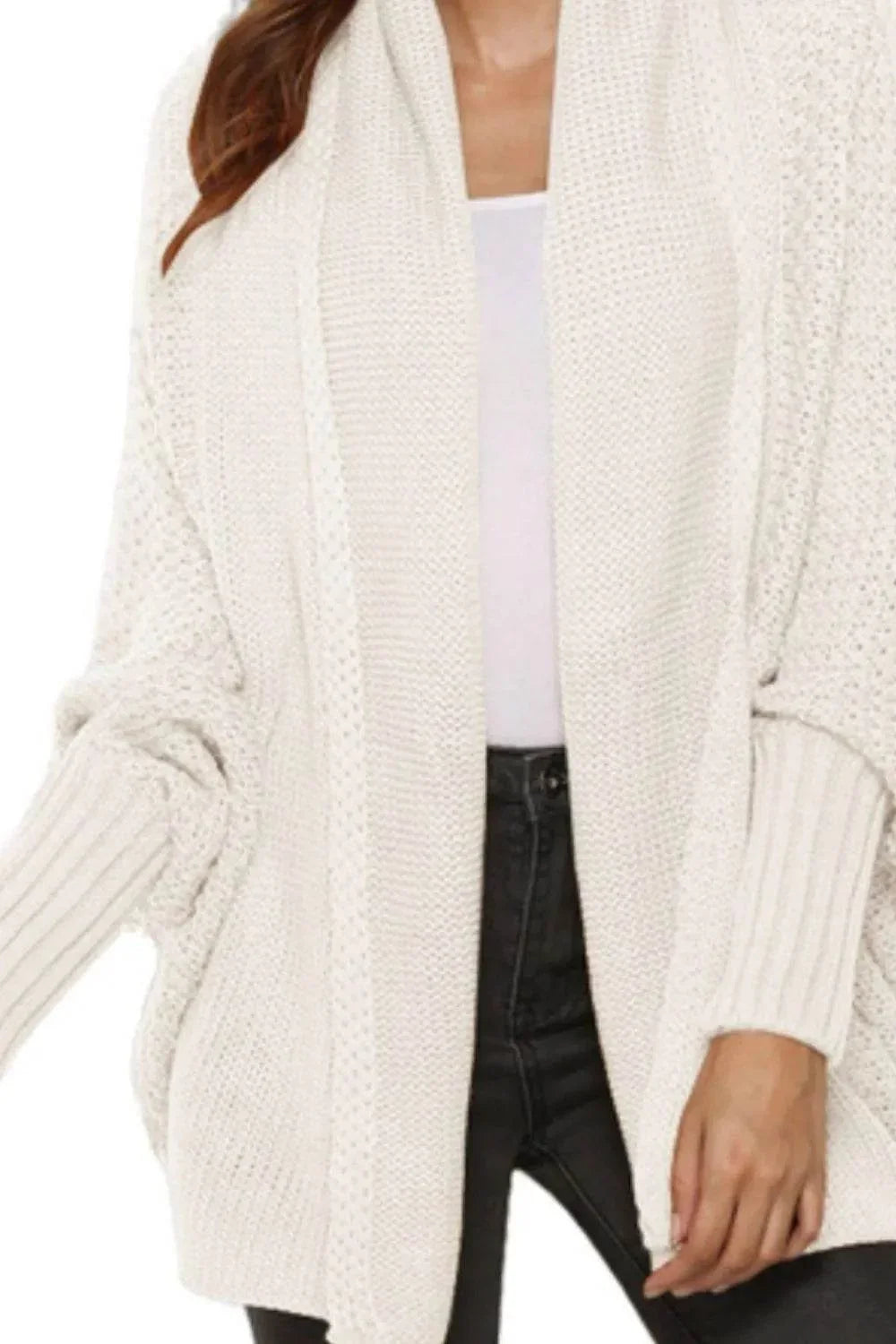 Angel Wings Open Front Batwing Sleeve Cardigan - Bona Fide Fashion