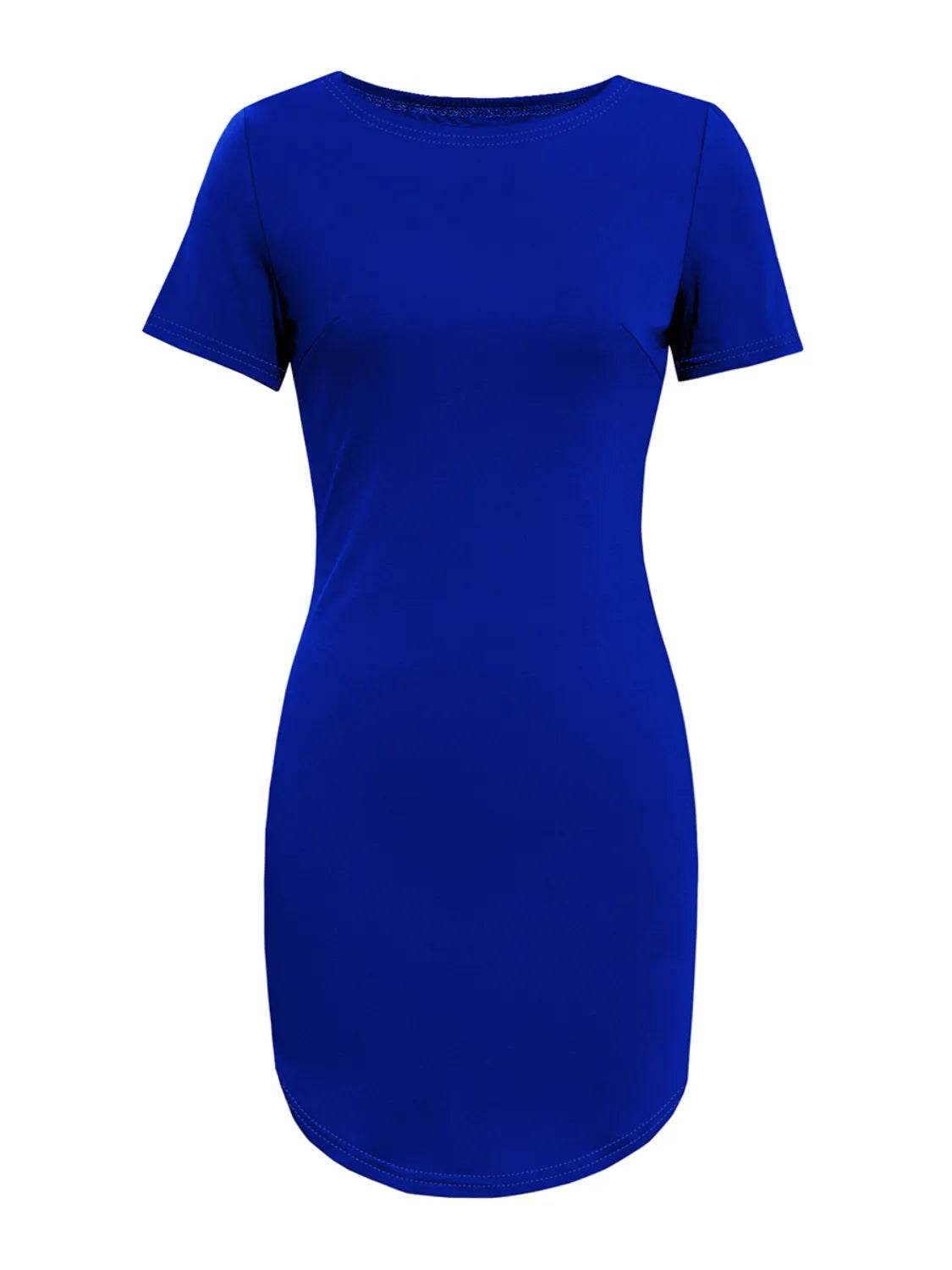 Round Neck Short Sleeve Mini Tee Dress – Casual, Cute & Comfy | Bona Fide Fashion - Bona Fide Fashion