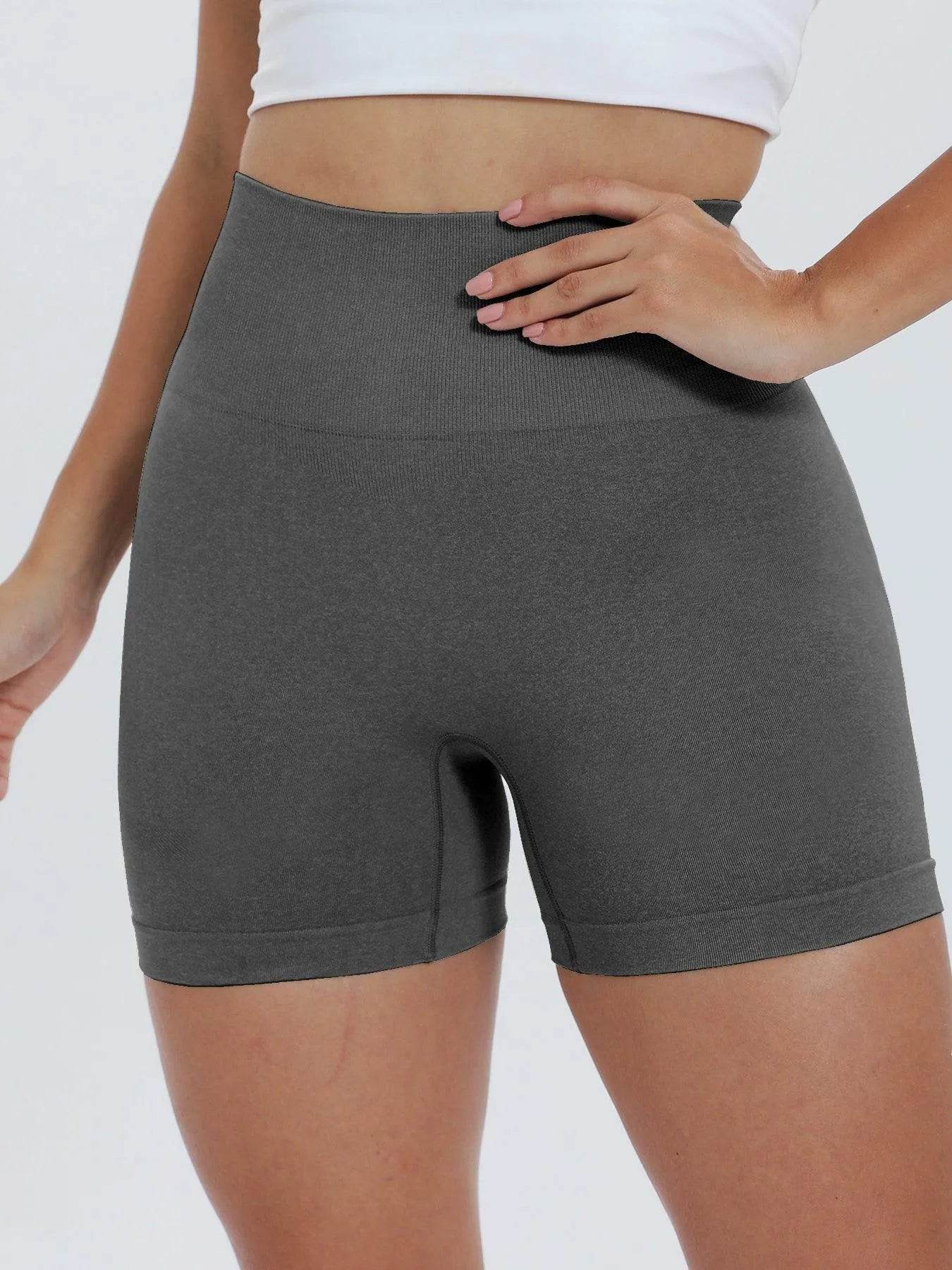 High Waist Active Shorts - Bona Fide Fashion