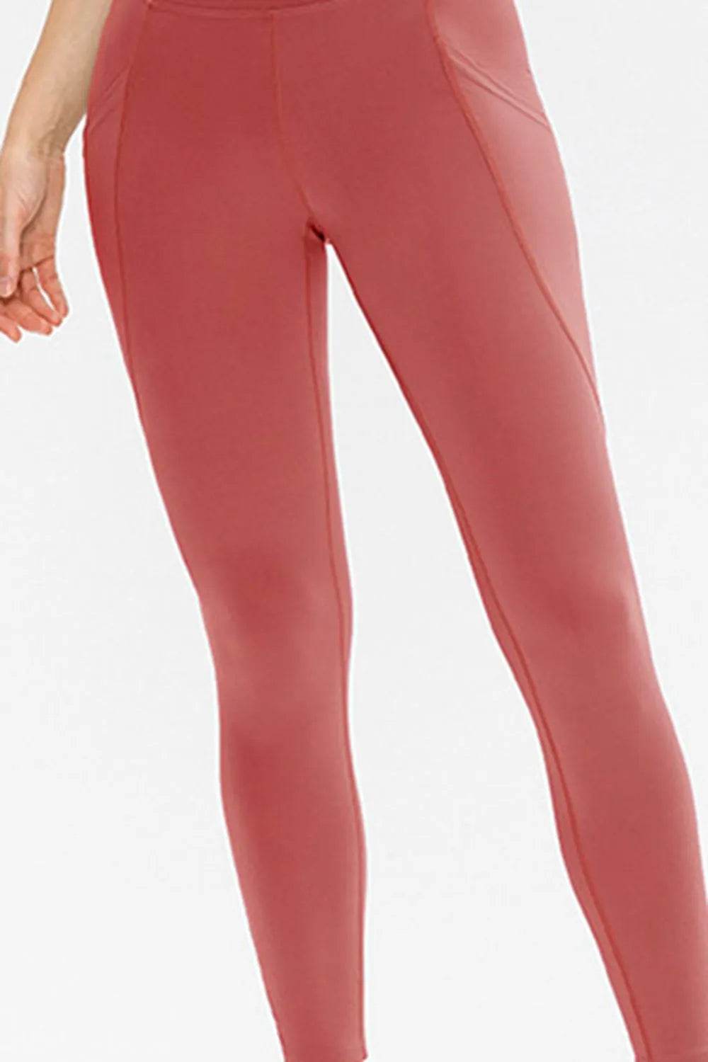 Slim Fit Long Active Leggings with Pockets - Bona Fide Fashion
