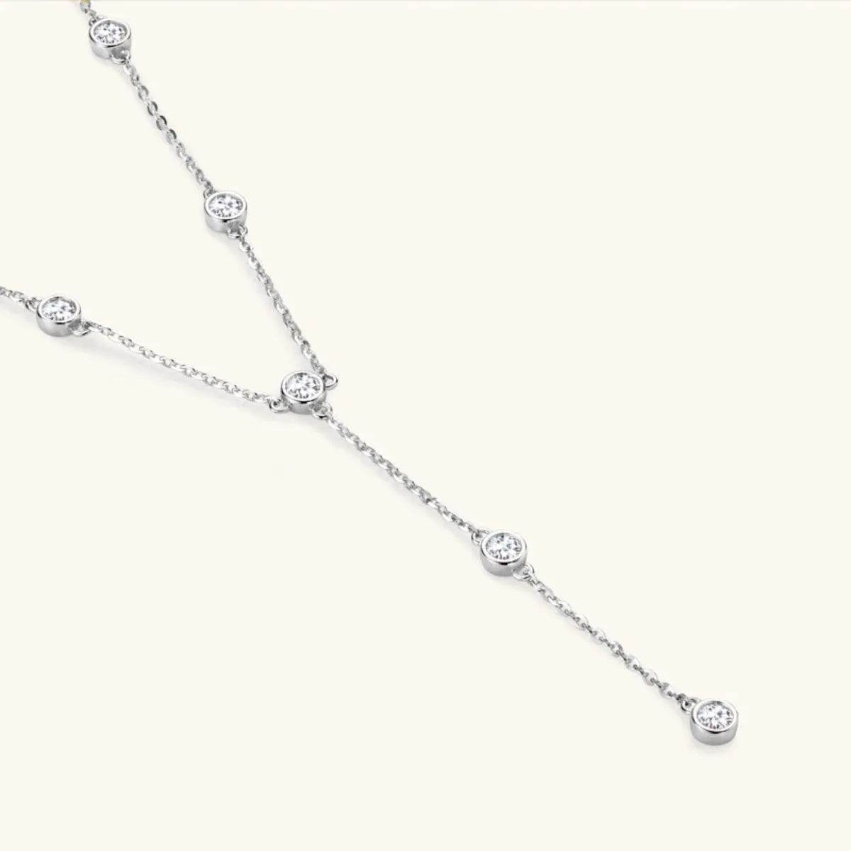 1.1 Carat Moissanite Sterling Silver Necklace - Gold -Silver - 18K - Bona Fide Fashion