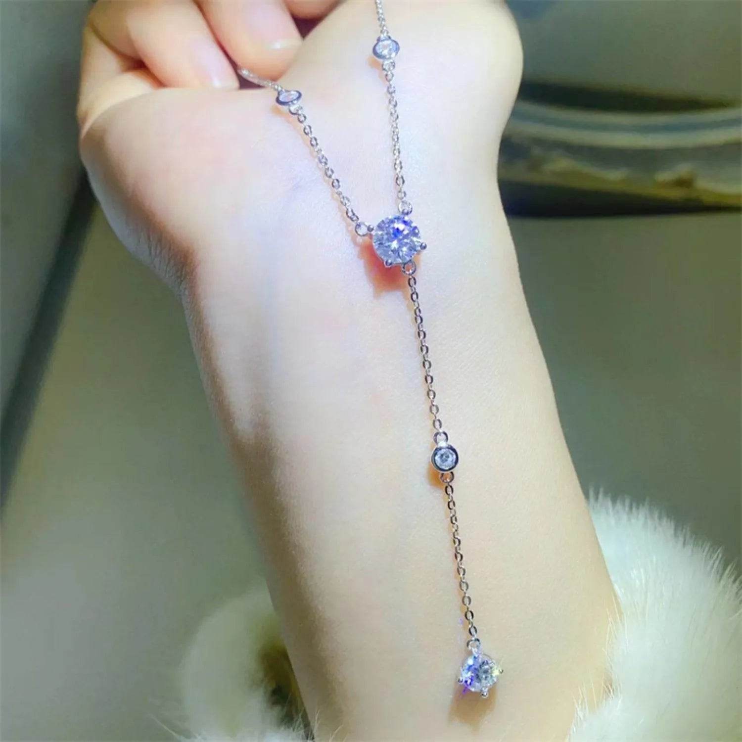 1.5 Carat Moissanite Necklace – 925 Sterling Silver Brilliance | Bona Fide Fashion - Bona Fide Fashion