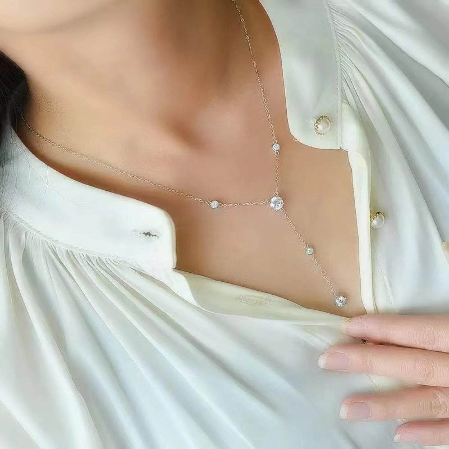 1.5 Carat Moissanite Necklace – 925 Sterling Silver Brilliance | Bona Fide Fashion - Bona Fide Fashion