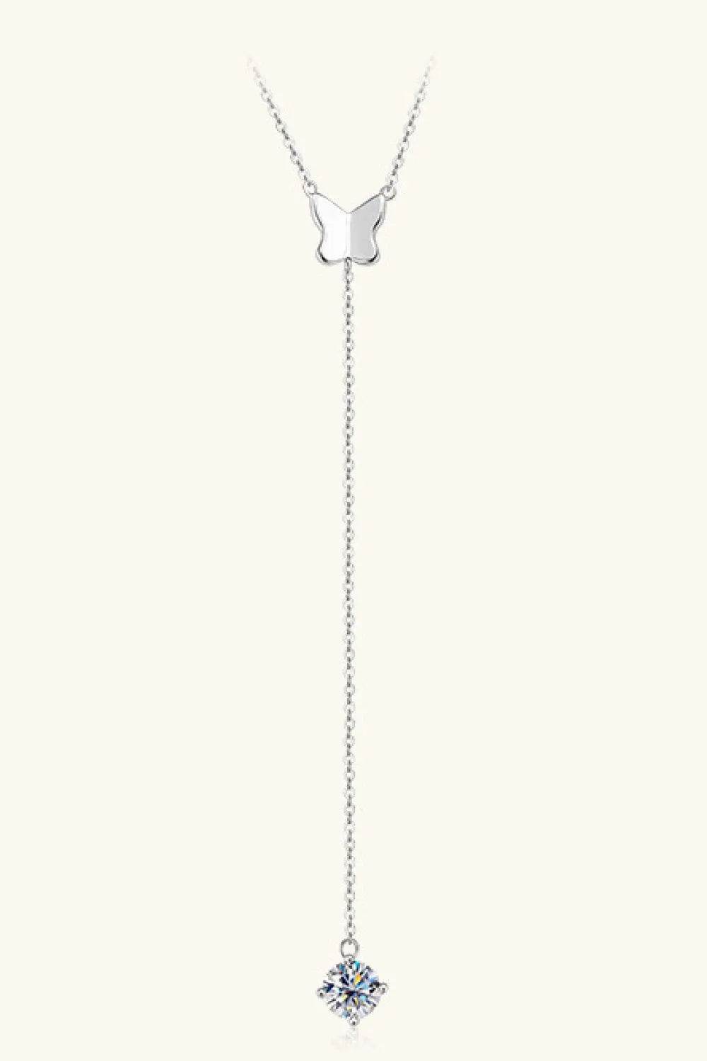 1 Carat Moissanite Necklace – 925 Sterling Silver Sparkle | Bona Fide Fashion - Bona Fide Fashion