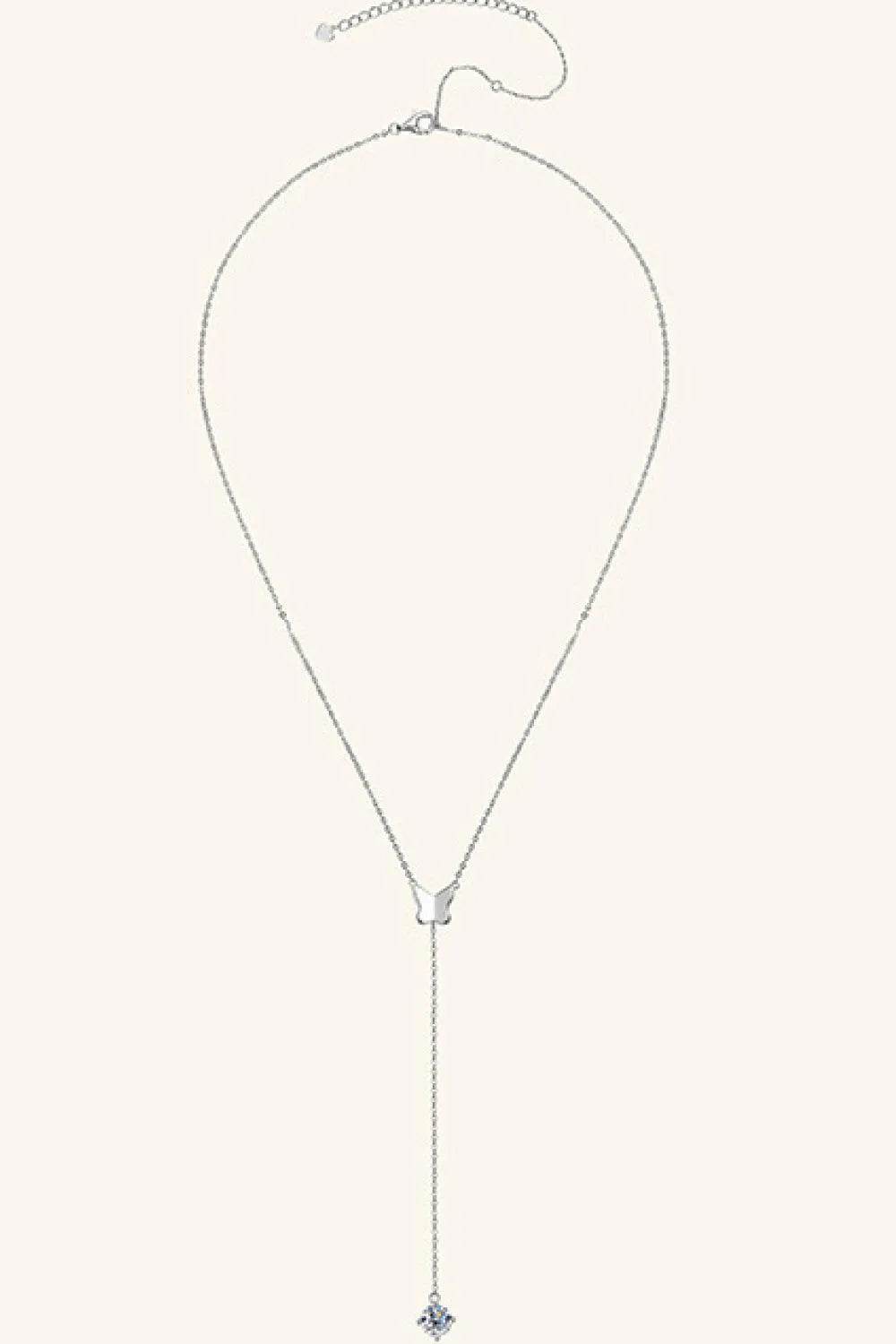 1 Carat Moissanite Necklace – 925 Sterling Silver Sparkle | Bona Fide Fashion - Bona Fide Fashion
