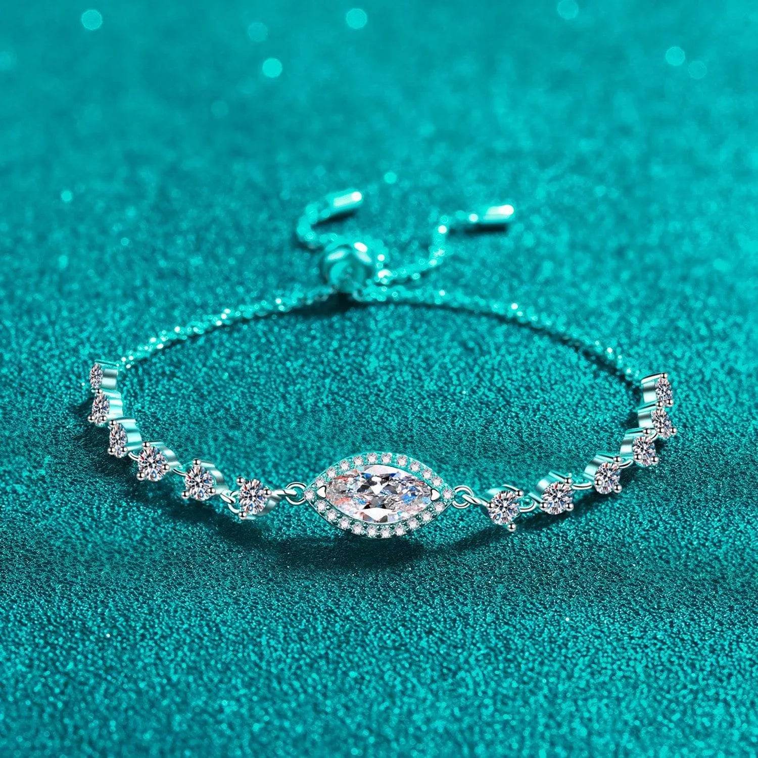 1 Carat Moissanite Tennis Bracelet – 925 Sterling Silver Luxury | Bona Fide Fashion - Bona Fide Fashion