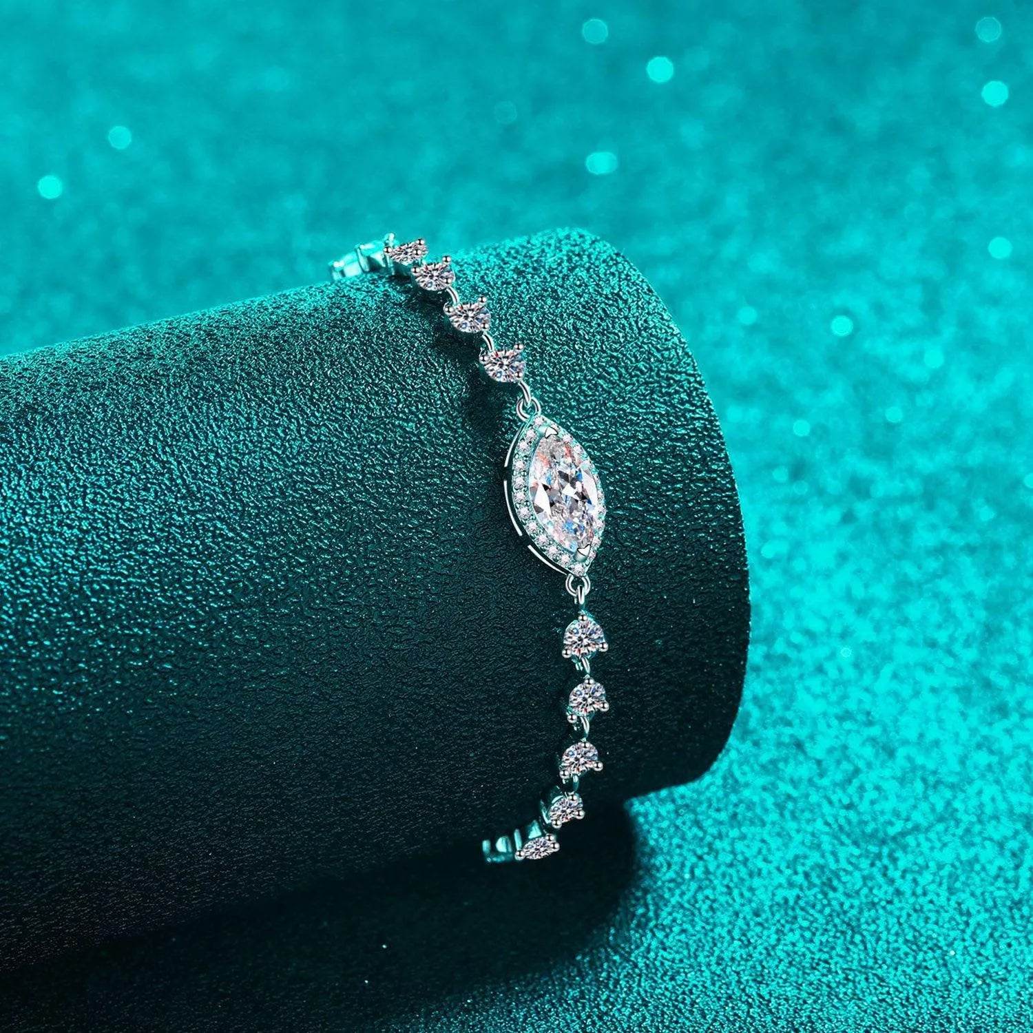 1 Carat Moissanite Tennis Bracelet – 925 Sterling Silver Luxury | Bona Fide Fashion - Bona Fide Fashion