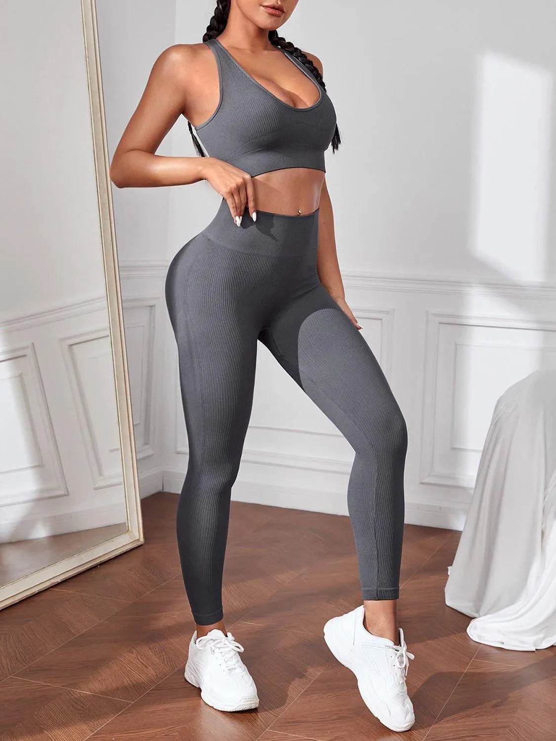 Sport Tank and Leggings Set – Comfy, Stretchy & Workout Ready | Bona Fide Fashion - Bona Fide Fashion