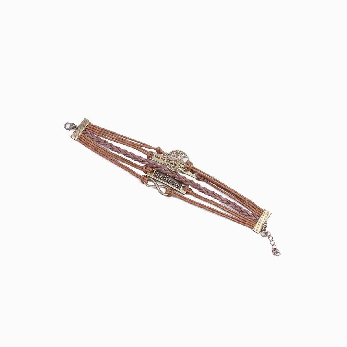 Alloy & PU Leather Rope Bracelet – Bold, Modern Style | Bona Fide Fashion - Bona Fide Fashion