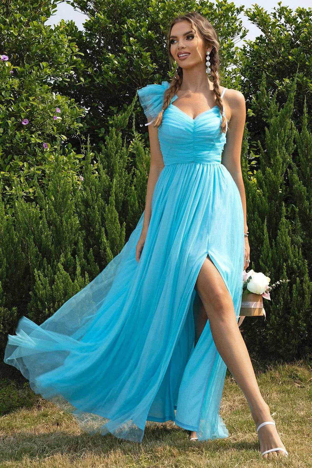 Asymmetrical Ruched Slit Dress – Bold, Flattering Fit | Bona Fide Fashion - Bona Fide Fashion