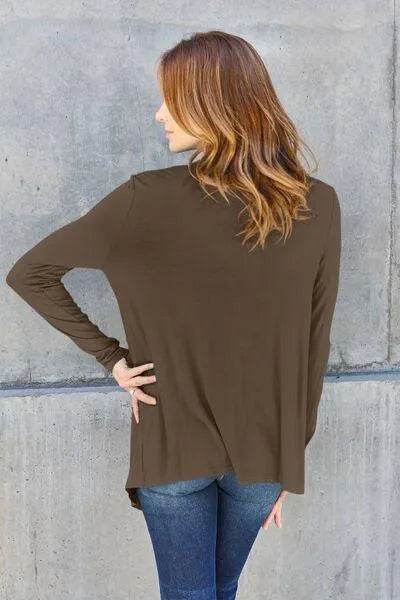 Full Size Open Front Long Sleeve Cardigan – Layered Comfort & Style | Bona Fide Fashion - Bona Fide Fashion