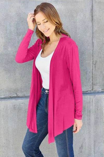 Full Size Open Front Long Sleeve Cardigan – Layered Comfort & Style | Bona Fide Fashion - Bona Fide Fashion