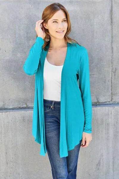 Full Size Open Front Long Sleeve Cardigan – Layered Comfort & Style | Bona Fide Fashion - Bona Fide Fashion