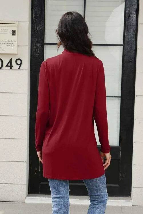 Full Size Open Front Cardigan with Pockets – Cozy Everyday Layer | Bona Fide Fashion - Bona Fide Fashion