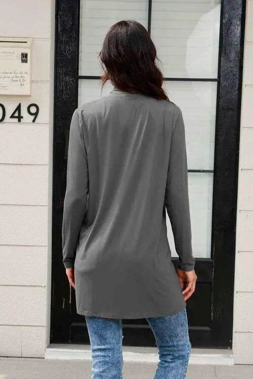 Full Size Open Front Cardigan with Pockets – Cozy Everyday Layer | Bona Fide Fashion - Bona Fide Fashion