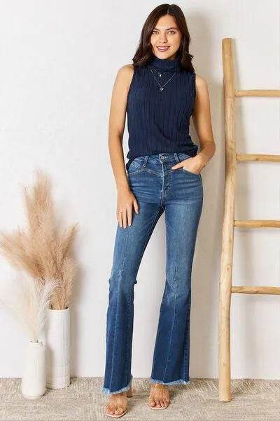 Full Size Ribbed Turtleneck Tank – Chic & Versatile Layer | Bona Fide Fashion - Bona Fide Fashion