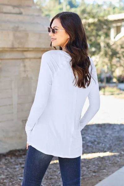 Full Size Round Neck Long Sleeve T-Shirt – Soft, Everyday Essential | Bona Fide Fashion - Bona Fide Fashion