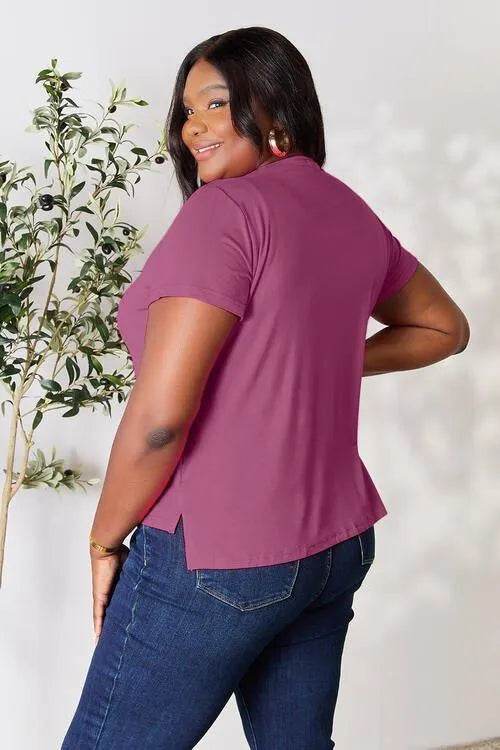 Full Size Round Neck Short Sleeve T-Shirt – Casual & Comfy Staple | Bona Fide Fashion - Bona Fide Fashion