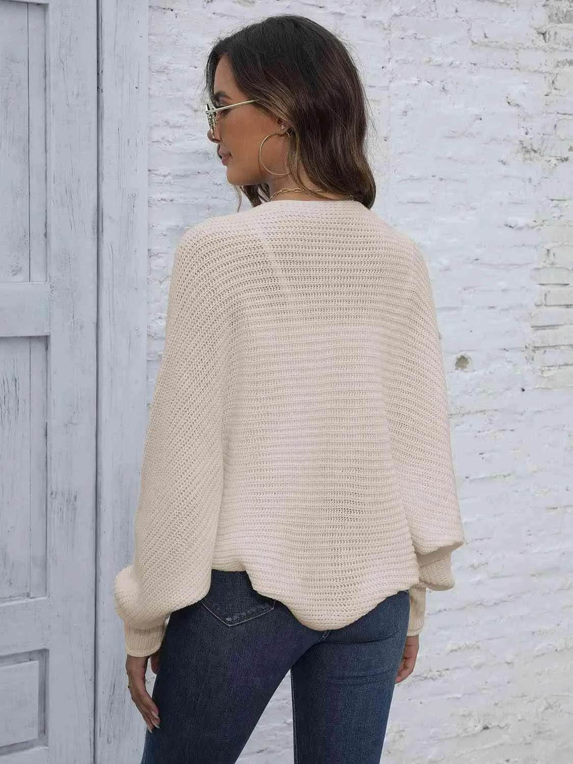 Bat Sleeve Open Front Short Cardigan – Effortless Layering Piece | Bona Fide Fashion - Bona Fide Fashion