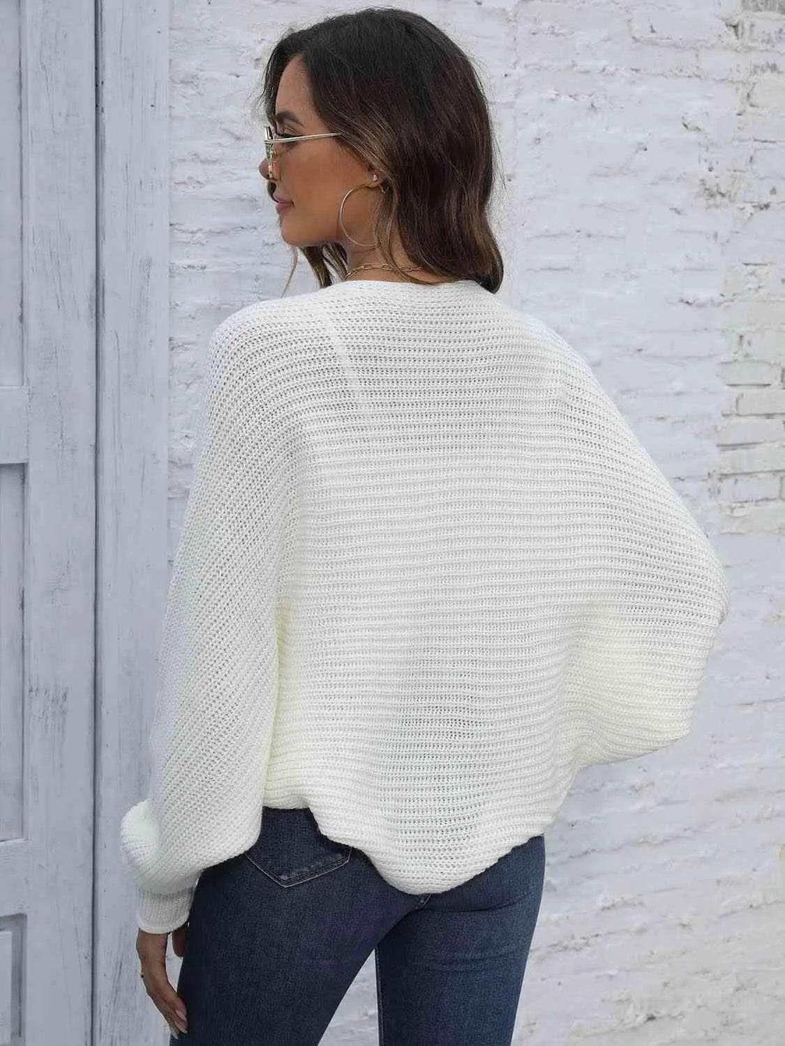 Bat Sleeve Open Front Short Cardigan – Effortless Layering Piece | Bona Fide Fashion - Bona Fide Fashion