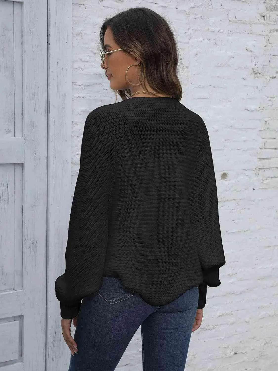 Bat Sleeve Open Front Short Cardigan – Effortless Layering Piece | Bona Fide Fashion - Bona Fide Fashion