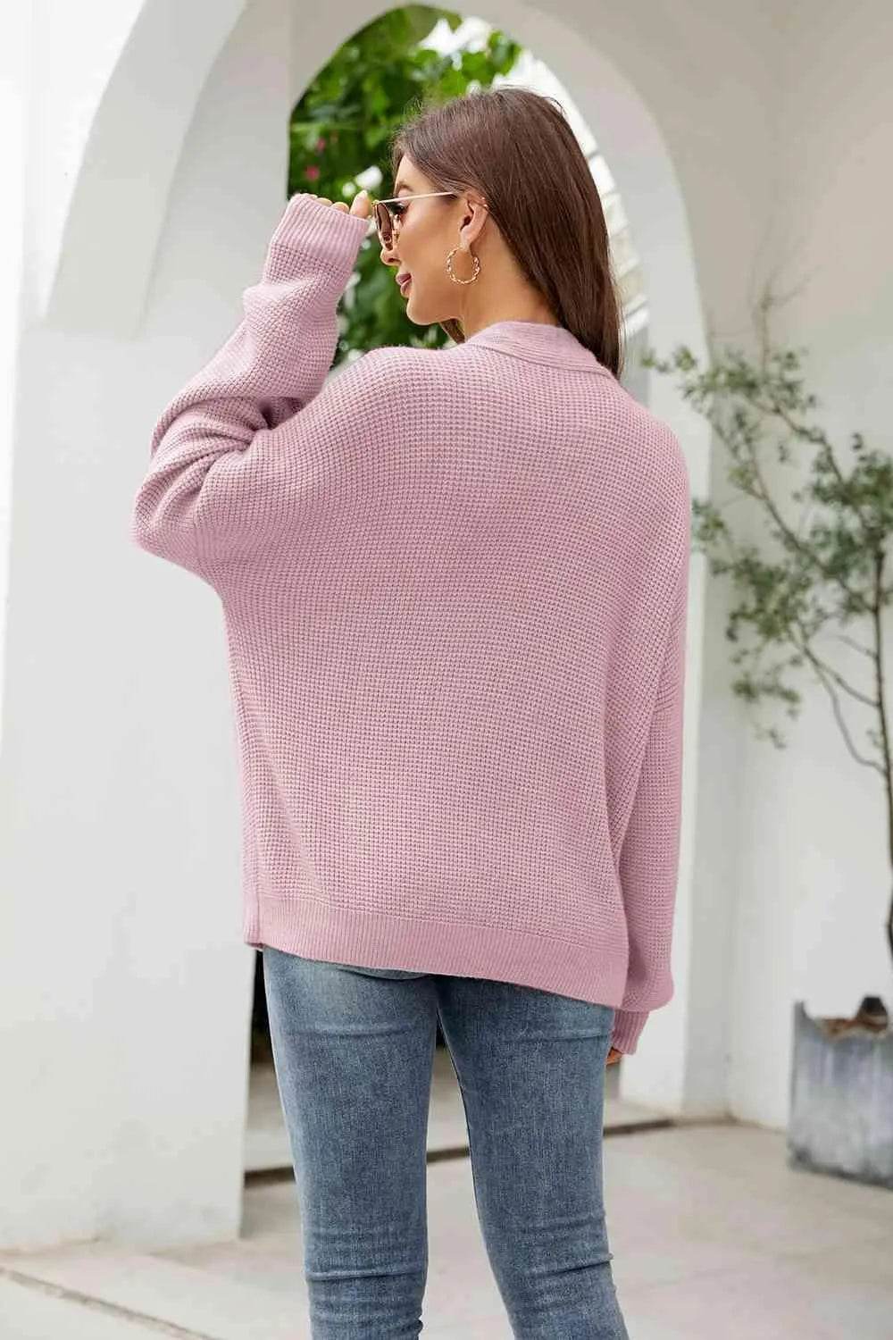 Button-Up Drop Shoulder Cardigan – Effortless Cozy Style | Bona Fide Fashion - Bona Fide Fashion