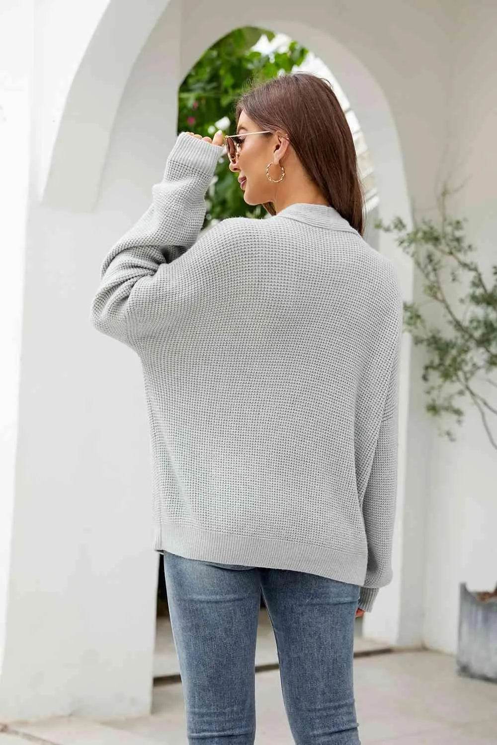 Button-Up Drop Shoulder Cardigan – Effortless Cozy Style | Bona Fide Fashion - Bona Fide Fashion