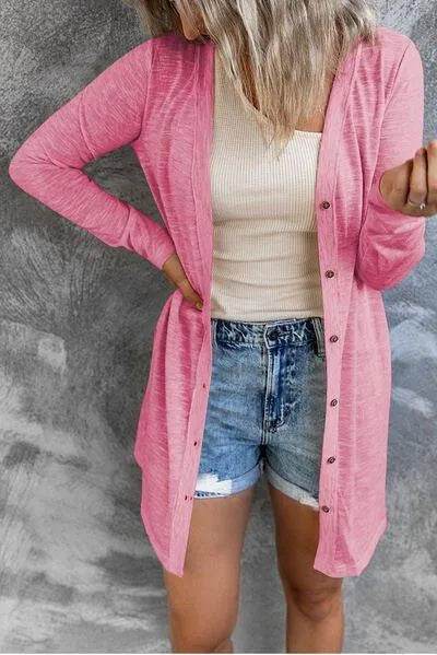 Button-Up Long Sleeve Cover-Up – Lightweight & Beach-Ready Layer | Bona Fide Fashion - Bona Fide Fashion