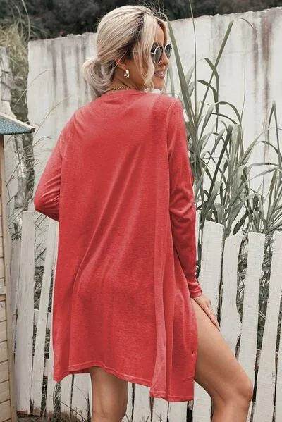 Button-Up Long Sleeve Cover-Up – Lightweight & Beach-Ready Layer | Bona Fide Fashion - Bona Fide Fashion