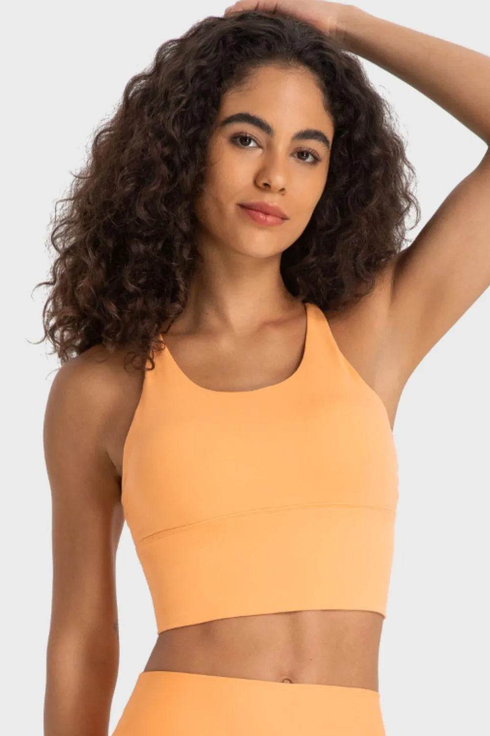 Crisscross Back Ladder Detail Sports Bra – Stylish Supportive Activewear for Women - Bona Fide Fashion