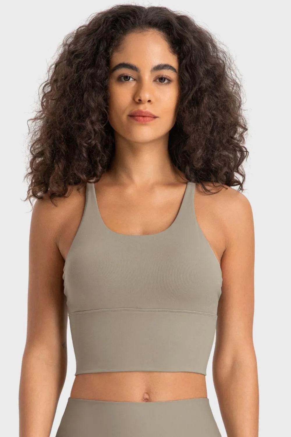 Crisscross Back Ladder Detail Sports Bra – Stylish Supportive Activewear for Women - Bona Fide Fashion