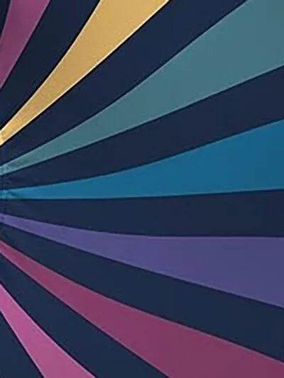 Crisscross Cutout Striped One-Piece Swimwear – Flattering Monokini for Beach & Pool - Bona Fide Fashion