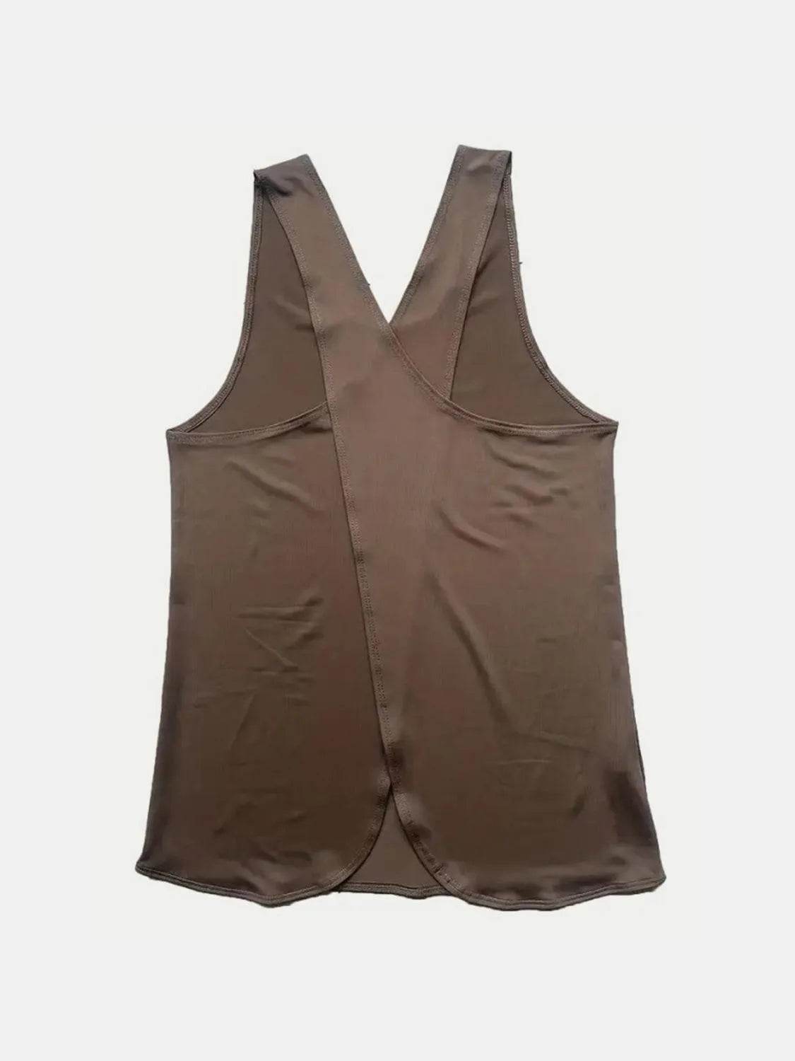 Crisscross Scoop Neck Active Tank Top for Women – Stylish Workout Wear - Bona Fide Fashion