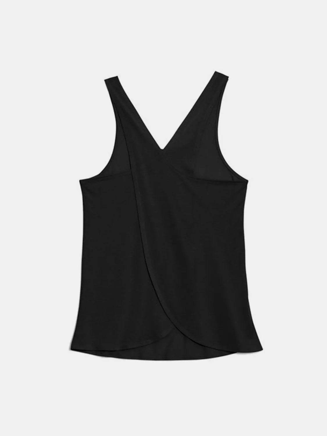 Crisscross Scoop Neck Active Tank Top for Women – Stylish Workout Wear - Bona Fide Fashion