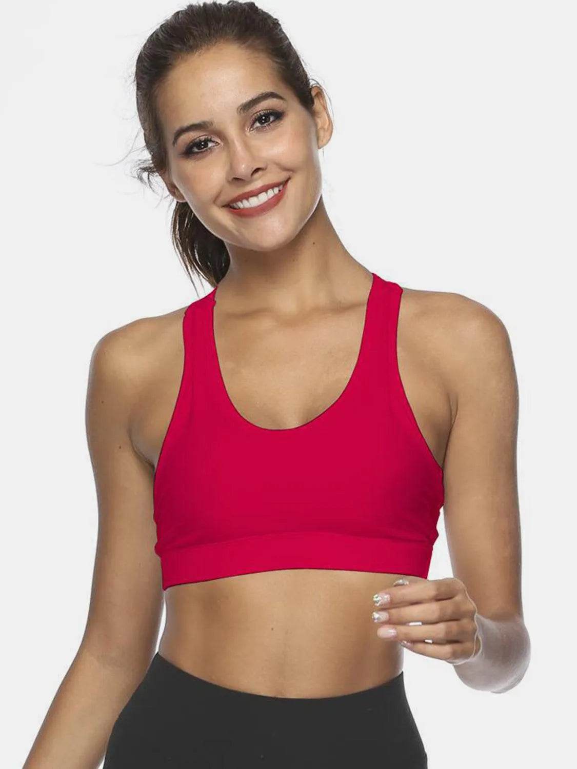 Bona Fide Fashion - Cutout Scoop Neck Active Tank - Women Fashion - Bona Fide Fashion