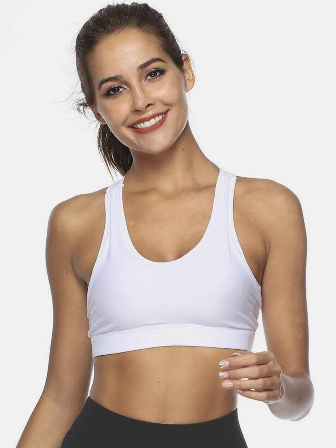 Bona Fide Fashion - Cutout Scoop Neck Active Tank - Women Fashion - Bona Fide Fashion